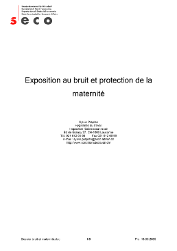 Exposition au bruit et protection de la maternité-1